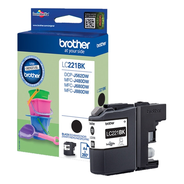 Brother LC-221BK tusz czarny, oryginalny LC-221BK LC221BK 350006 - 1