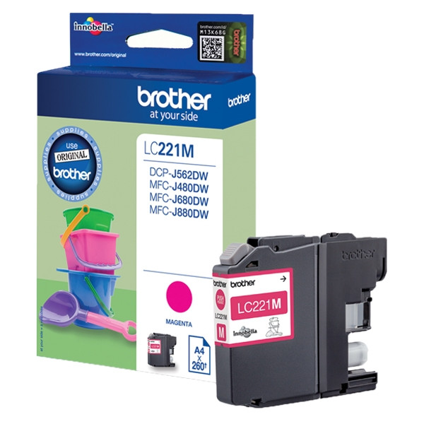 Brother LC-221M tusz czerwony, oryginalny LC221M 350010 - 1