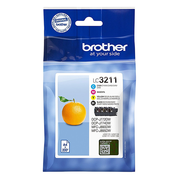 Brother LC-3211VAL czarny + 3 kolory, oryginalny LC3211VAL 028506 - 1