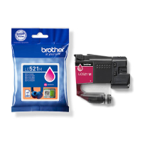 Brother LC-521M tusz czerwony, oryginalny 051474