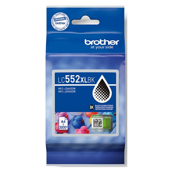 Brother LC-552XLBK tusz czarny, zwiększona pojemność, oryginalny 144923 - 1