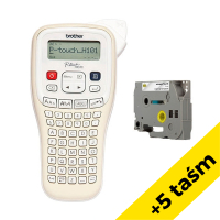 Brother PT-H101C drukarka etykiet + 5 taśm przezroczystych 350114