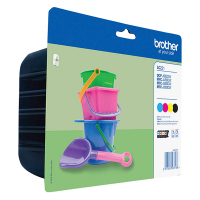 Pakiet Brother LC-221 czarny + 3 kolory, oryginalny 028502