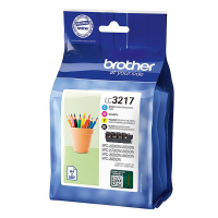 Brother Pakiet Brother LC-3217VAL tusz czarny + 3 kolory, oryginalny LC-3217VAL LC3217VAL 028504