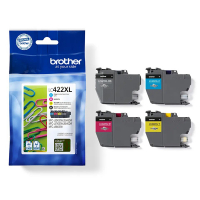 Brother Pakiet Brother LC-422XLVAL tusz czarny + 3 kolory, zwiększona pojemność, oryginalny LC-422XLVAL 051322