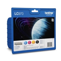Brother Pakiet Brother LC-970VALBP 1 czarny + 3 kolory, oryginalny LC-970VALBP LC970VALBPDR 028840
