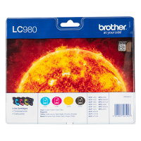 Brother Pakiet Brother LC-980VALBP 1 czarny + 3 kolory, oryginalny LC980VALBP 029078