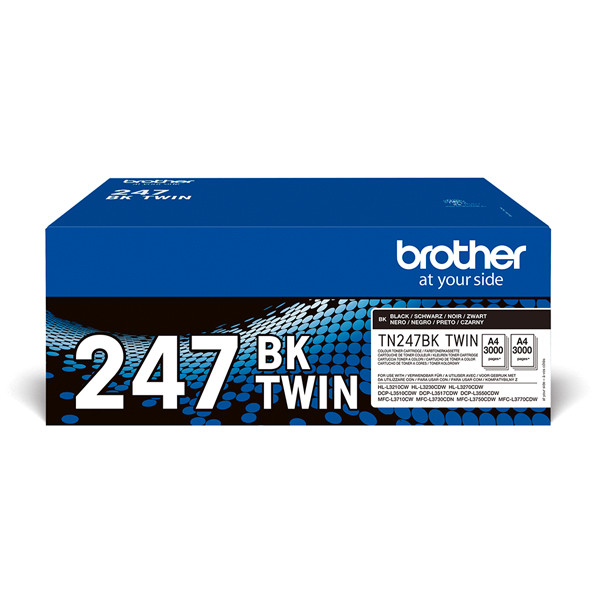 Brother Pakiet Brother TN-247BK 2 x czarny (dwupak), oryginalny TN247BKTWIN 051328 - 1