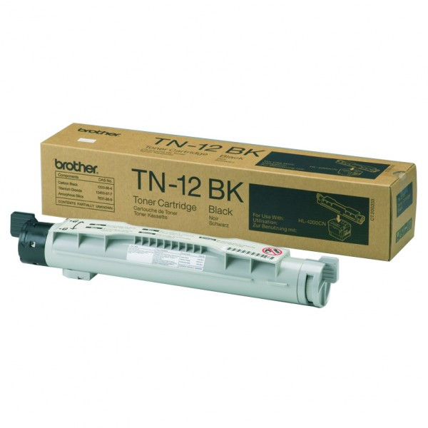 Brother TN-12BK toner czarny, oryginalny TN12BK 029800 - 1