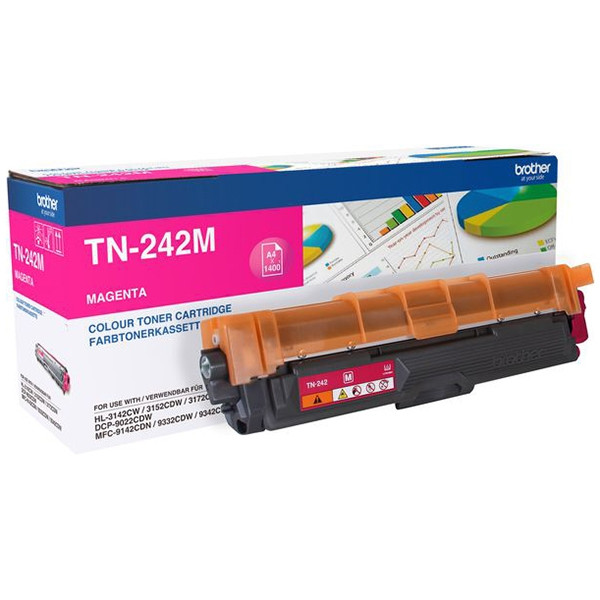 Brother TN-242M toner czerwony, oryginalny TN242M 051064 - 1