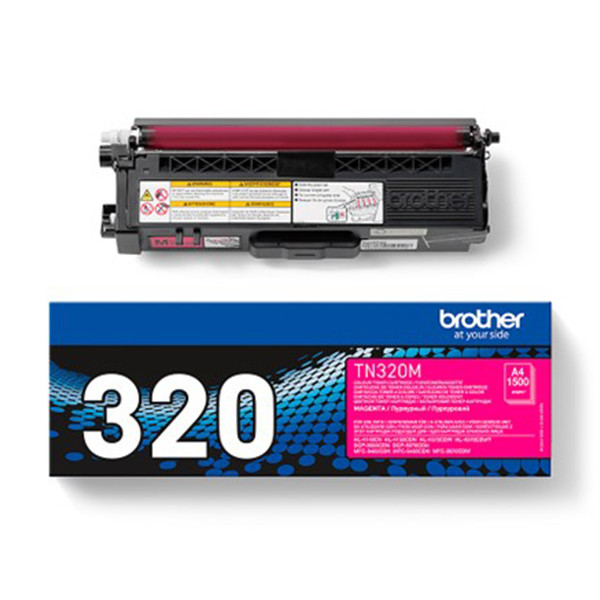 Brother TN-320M toner czerwony, oryginalny TN320M 029190 - 1