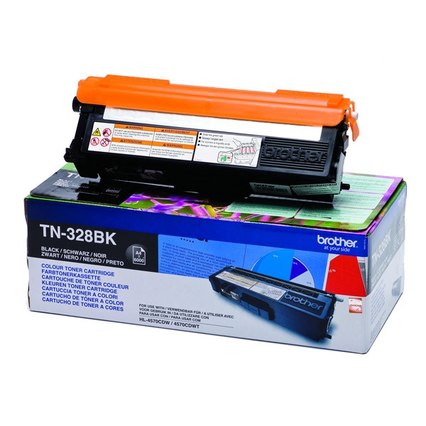 Brother TN-328BK toner czarny, extra zwiększona pojemność, oryginalny TN328BK 029202 - 1