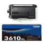 Brother TN-3610XL toner czarny, zwiększona pojemność, oryginalny