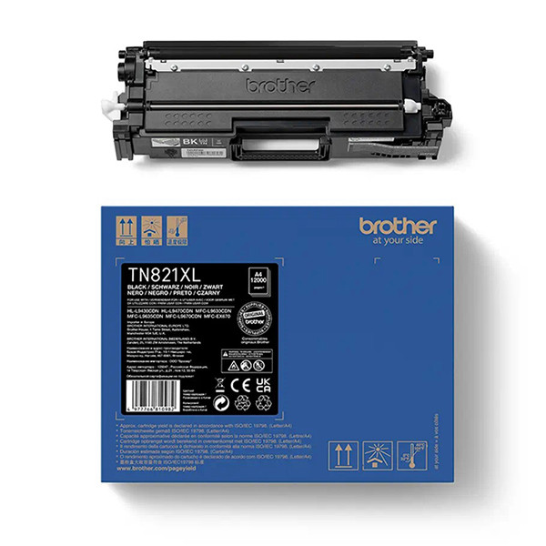 Brother TN-821XL BK toner czarny o zwiększonej pojemności, oryginalny TN821XLBK 051370 - 1