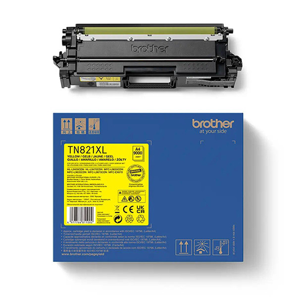 Brother TN-821XL Y toner żółty o zwiększonej pojemności, oryginalny TN821XLY 051376 - 1