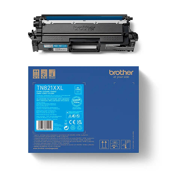 Brother TN-821XXL C toner niebieski extra zwiększona pojemność, oryginalny TN821XXLC 051380 - 1