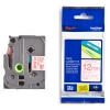 Brother TZe-132 taśma, nadruk czerwony na przezroczystym tle, 12 mm, oryginalna 080616 - 1