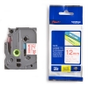 Brother TZe-232 taśma, nadruk czerwony na białym tle, 12 mm, oryginalna TZe232 080432