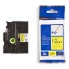 Brother TZe-FX631 Flexi ID taśma, nadruk czarny na żółtym tle, 12 mm, oryginalna