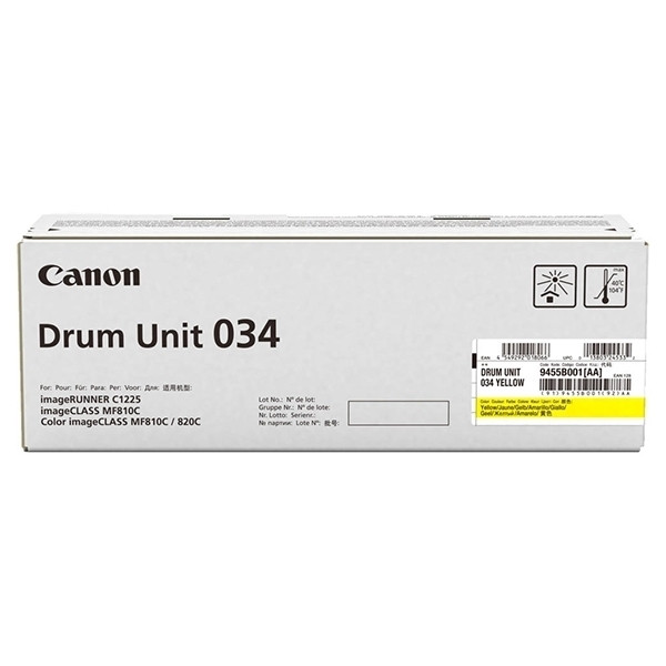 Canon 034 bęben / drum żółty, oryginalny 9455B001 017232 - 1