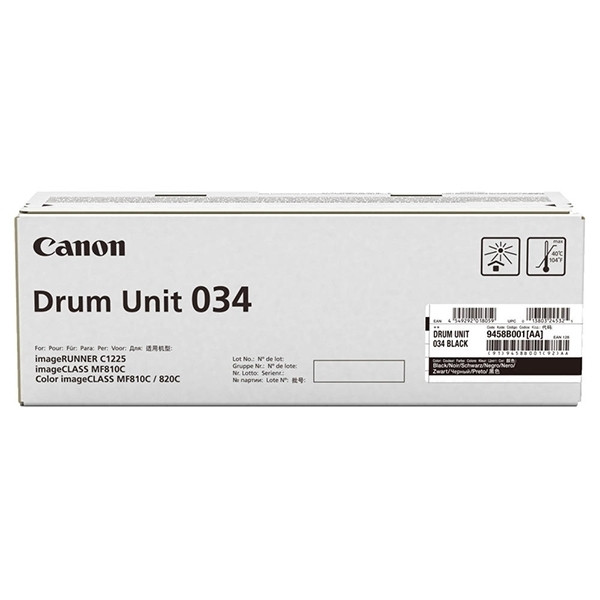 Canon 034 bęben / drum czarny, oryginalny 9458B001 017226 - 1