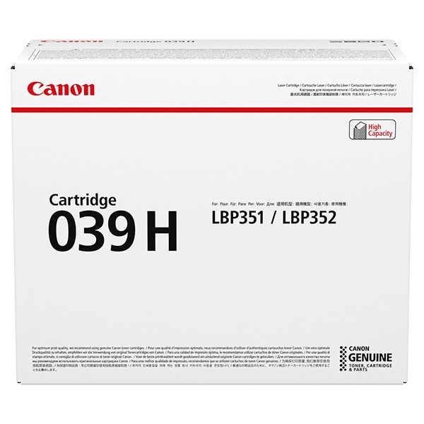 Canon 039 H toner czarny, zwiększona pojemność, oryginalny 0288C001 017276 - 1