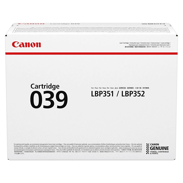 Canon 039 toner czarny, oryginalny 0287C001 017274 - 1