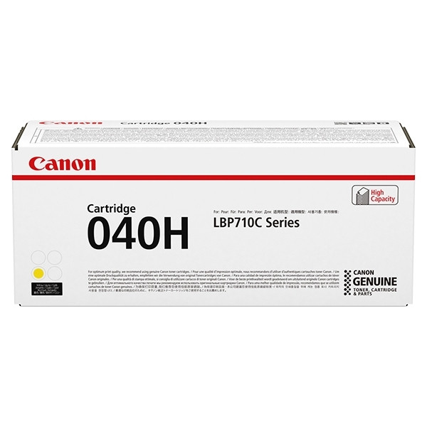 Canon 040H Y toner żółty, zwiększona pojemność, oryginalny 0455C001 017292 - 1