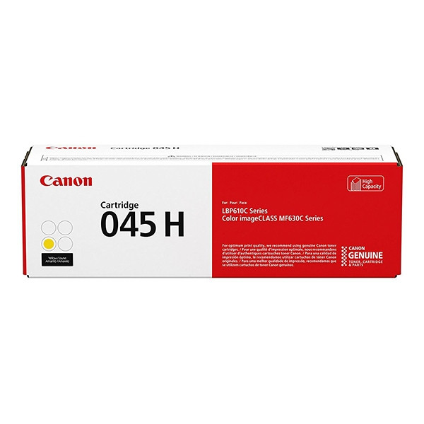 Canon 045H Y toner żółty, zwiększona pojemność, oryginalny 1243C002 017418 - 1