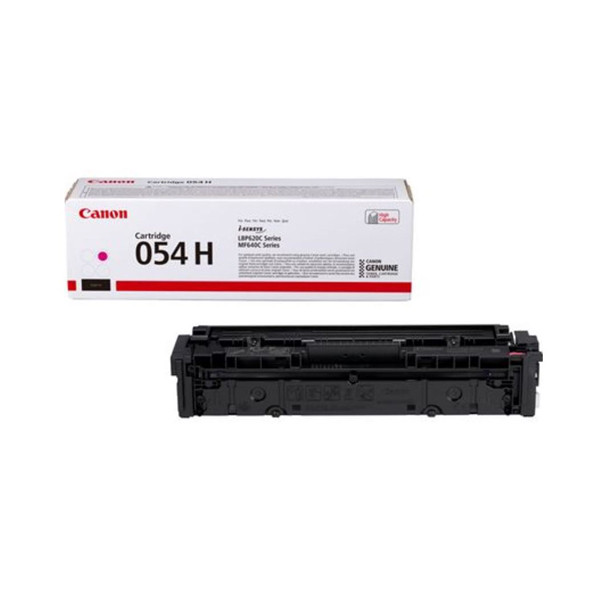 Canon 054H M toner czerwony, zwiększona pojemność, oryginalny 3026C002 070070 - 1