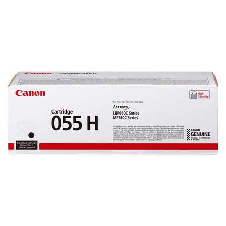 Canon 055H BK toner czarny, zwiększona pojemność, oryginalny 3020C002 070050 - 1