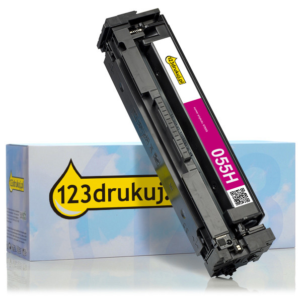 Canon 055H M toner czerwony, zwiększona pojemność, wersja 123drukuj 3018C002C 070055 - 1