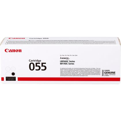 Canon 055 BK toner czarny, oryginalny 3016C002 070042 - 1