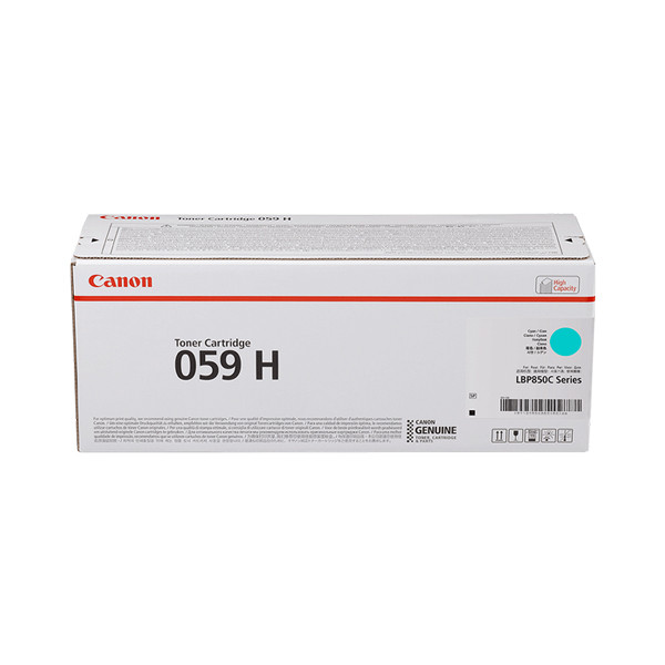 Canon 059H C toner niebieski o zwiększonej pojemności, oryginalny 3626C001 017510 - 1