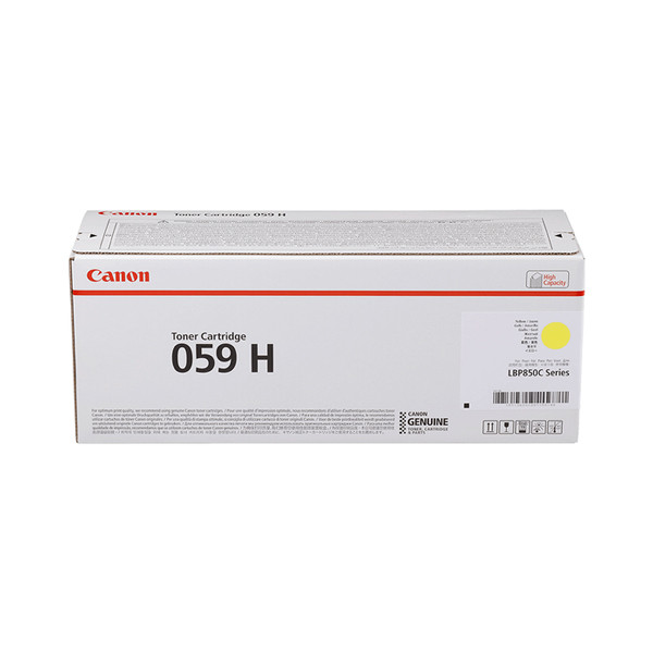 Canon 059H Y toner żółty o zwiększonej pojemności, oryginalny 3624C001 017514 - 1