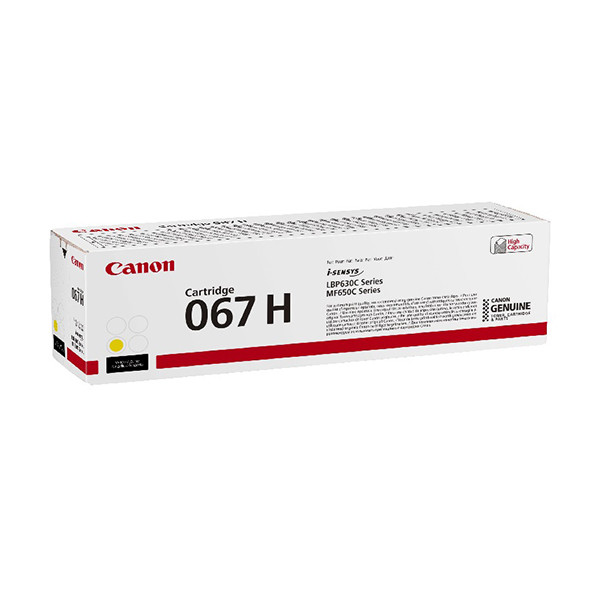 Canon 067H Y toner żółty o zwiększonej pojemności, oryginalny 5103C002 095000 - 1