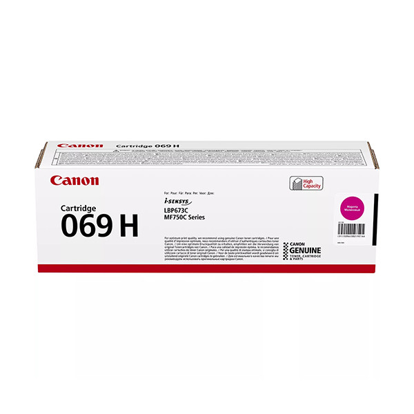 Canon 069H M toner czerwony o zwiększonej pojemności, oryginalny 5096C002 070140 - 1