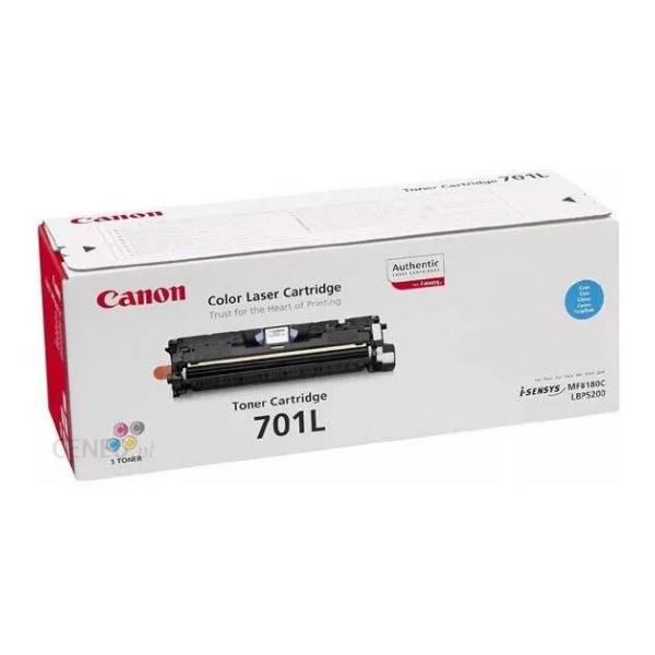 Canon 701L C toner niebieski, zmniejszona pojemność, oryginalny 9290A003AA 071050 - 1