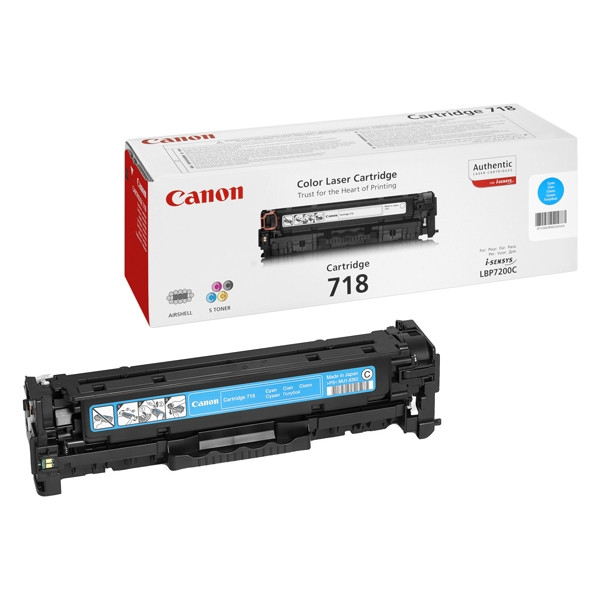 Canon 718 C (CRG718C) toner niebieski, oryginalny 2661B002AA 070880 - 1