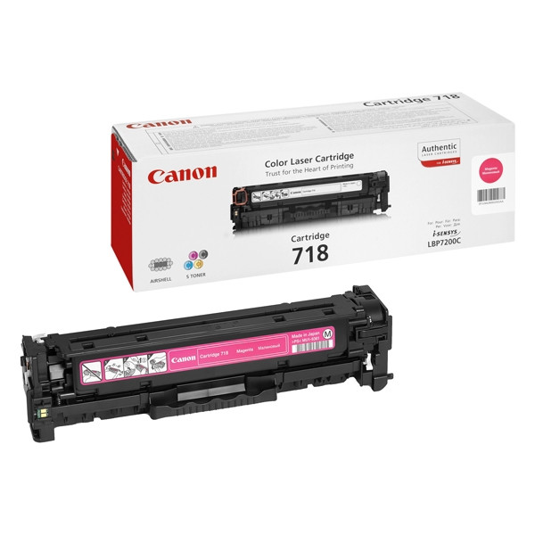 Canon 718 M (CRG718M) toner czerwony, oryginalny 2660B002AA 070882 - 1