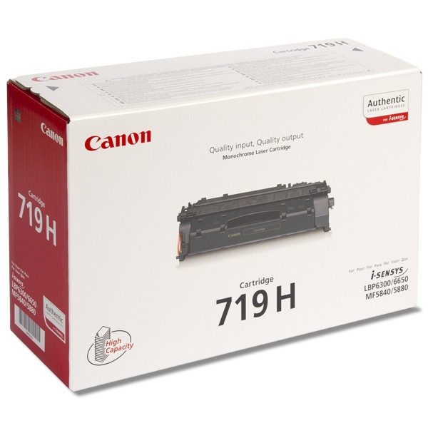 Canon 719H (CRG719HBK) toner czarny, zwiększona pojemność, oryginalny 3480B002AA 070802 - 1