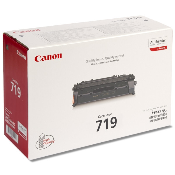 Canon 719 (CRG719BK) toner czarny, oryginalny 3479B002AA 070800 - 1