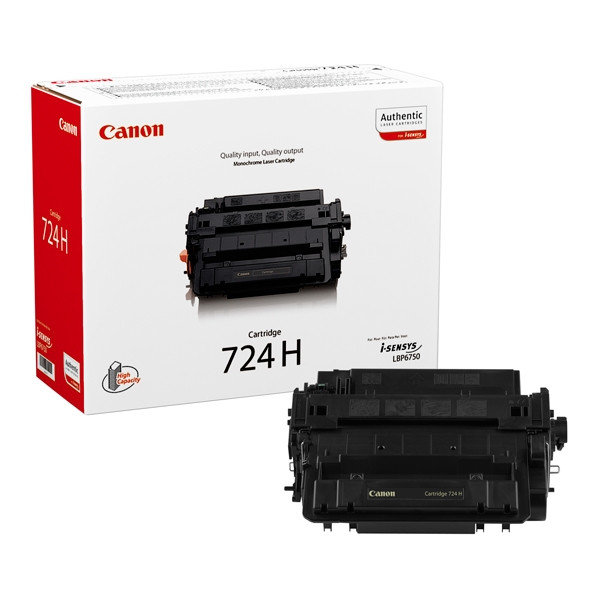 Canon 724H (CRG724H) toner czarny, zwiększona pojemność, oryginalny 3482B002 070778 - 1