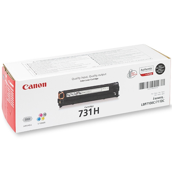 Canon 731H BK (CRG731HBK) toner czarny, zwiększona pojemność, oryginalny 6273B002 032226 - 1