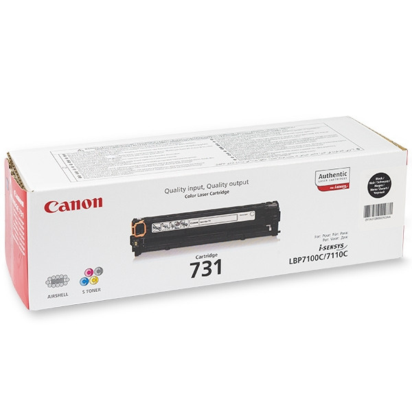 Canon 731 BK (CRG731BK) toner czarny, oryginalny 6272B002 032218 - 1