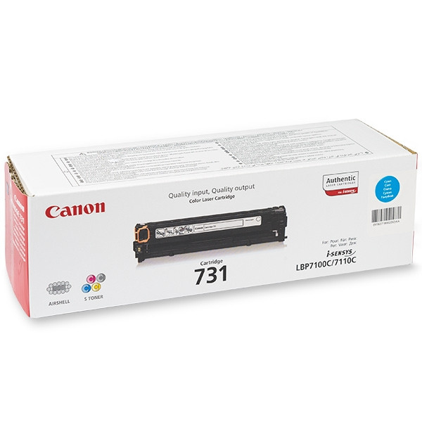 Canon 731 C (CRG731C) toner niebieski, oryginalny 6271B002 032220 - 1