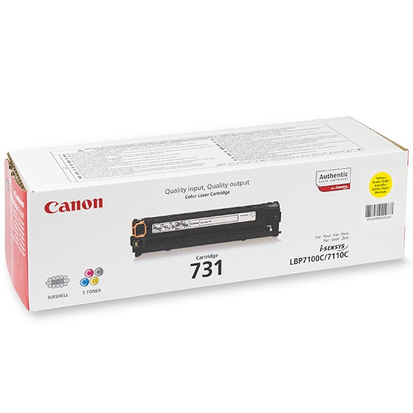 Canon 731 Y (CRG731Y) toner żółty, oryginalny 6269B002 032224 - 1