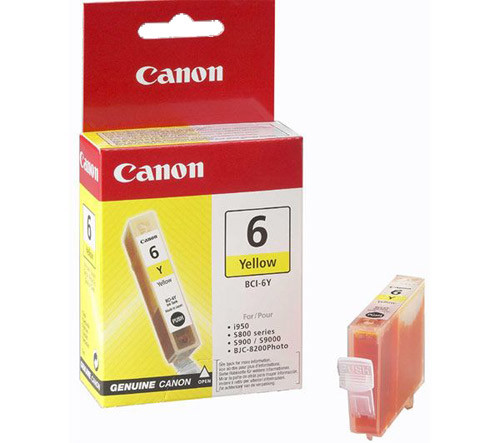Canon BCI-6Y tusz żółty, oryginalny 4708A002 011460 - 1