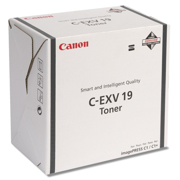 Canon C-EXV19 BK toner czarny, oryginalny 0397B002 070888 - 1