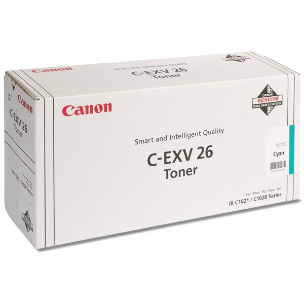 Canon C-EXV 26 C toner niebieski, oryginalny 1659B006 070872 - 1